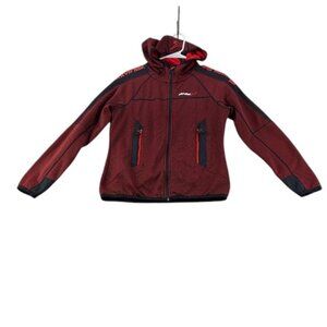 Ski-Doo Red Full-Zip Hooded Jacket– Boys Size M